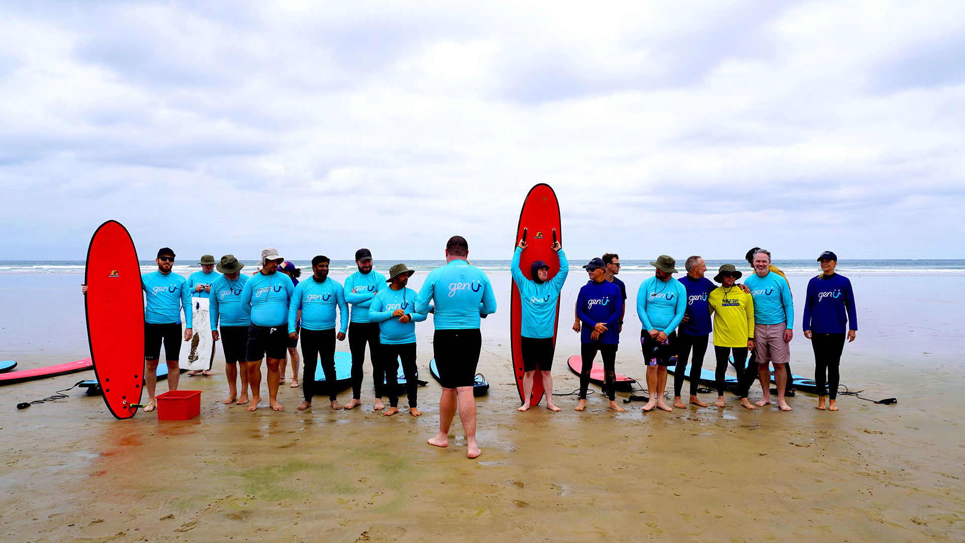 GMHBA staff volunteering with local genU activities on the Geelong Surf Coast