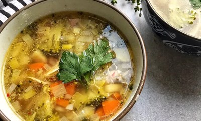 Immune boosting chicken soup