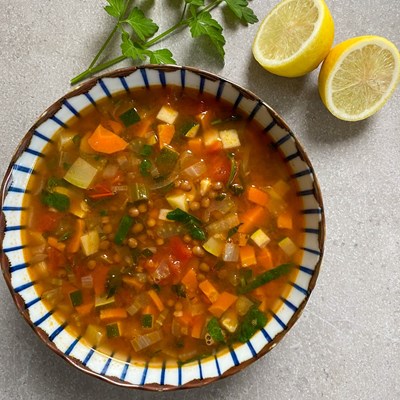 Lentil and vegetable soup