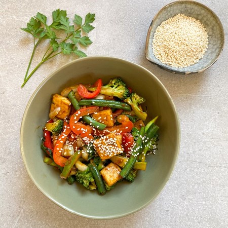 Sesame ginger stir-fry