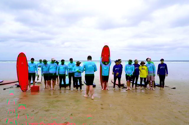 GMHBA staff volunteering with local genU activities on the Geelong Surf Coast